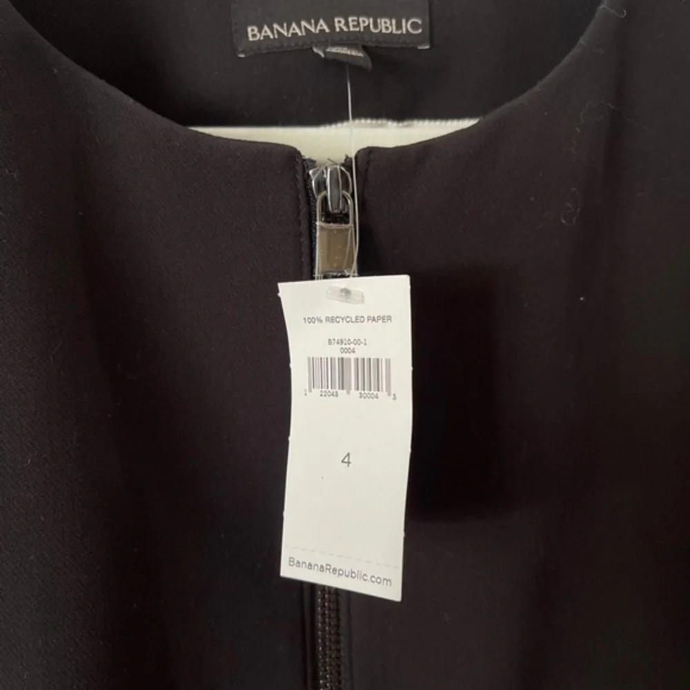 NWT Banana Republic zip Front Blazer Jacket with Balloon Sleeve‎
